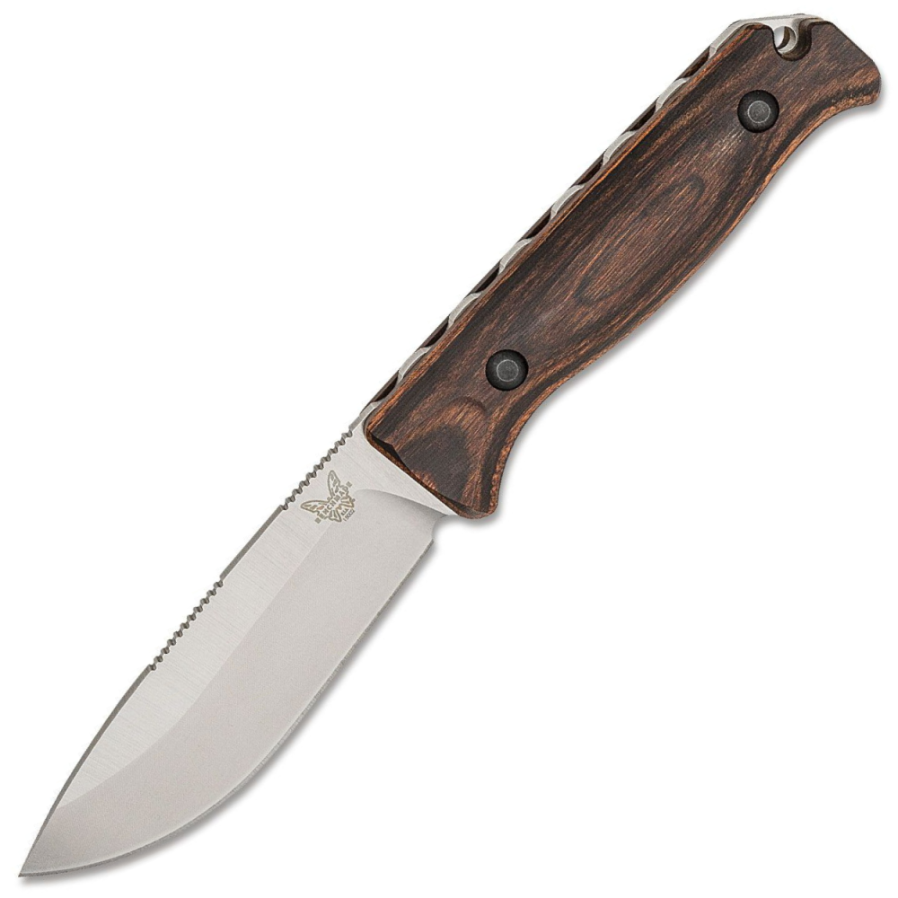 Benchmade Saddle Mountain Skinner - S30V Drop Point Fixed Blade - Stabalized Wood Handle - 15002