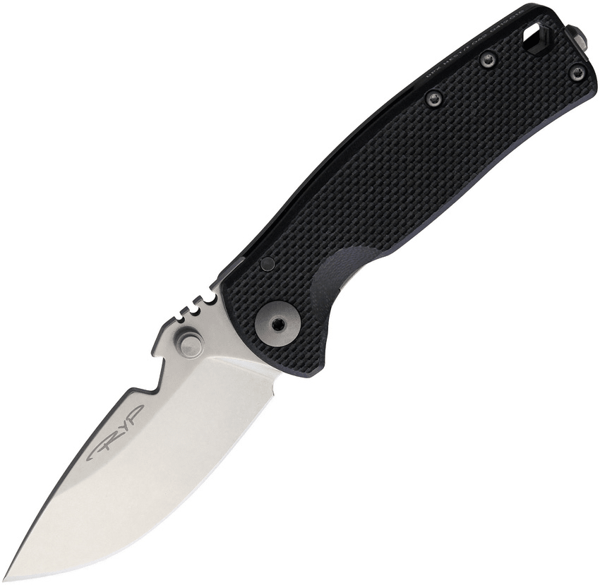 DPX Gear HEST/F Urban MilSpec- CPM 154 Stonewash Blade - Black G10 and Titanium Famelock Handle - DPHSF062