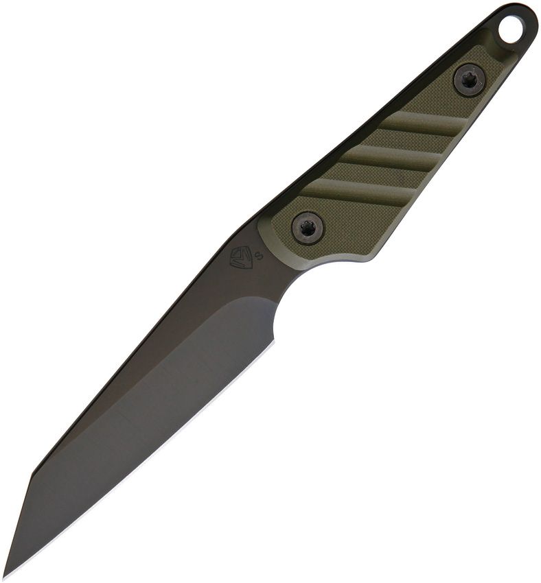 Medford UDT-1 Fixed Blade - S35VN Black PVD Tanto Blade - Green G10 Handle - Kydex Sheath - MD114SPQ08KO