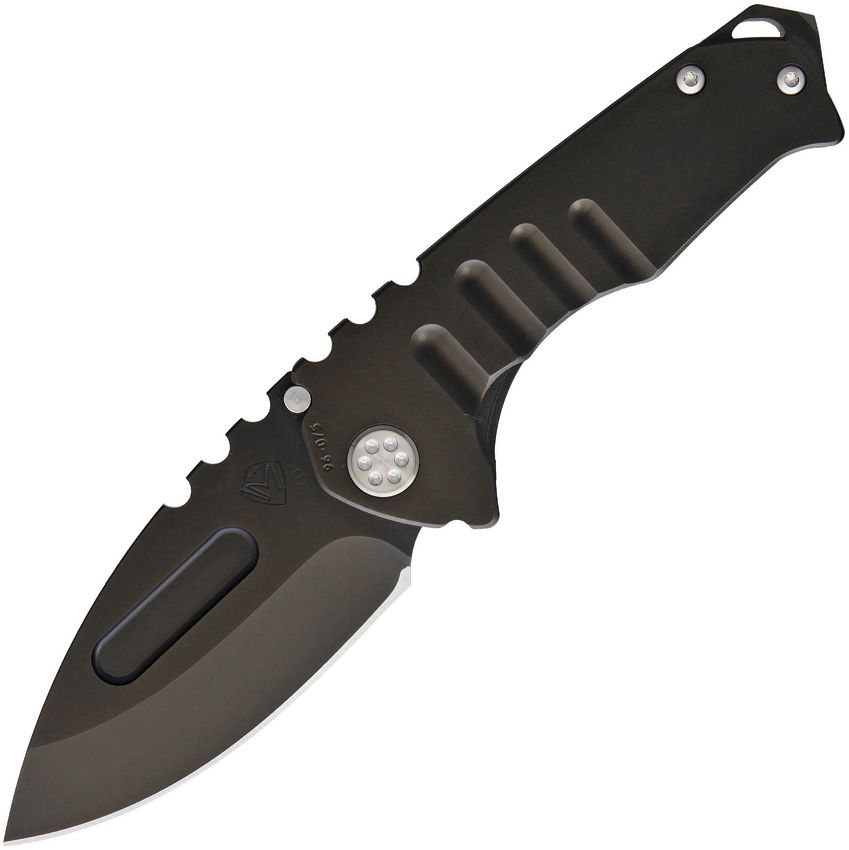 Medford Praetorian Genesis T - Black PVD Blade - Black PVD Titanium Framelock Handle - MD0293PD30PV