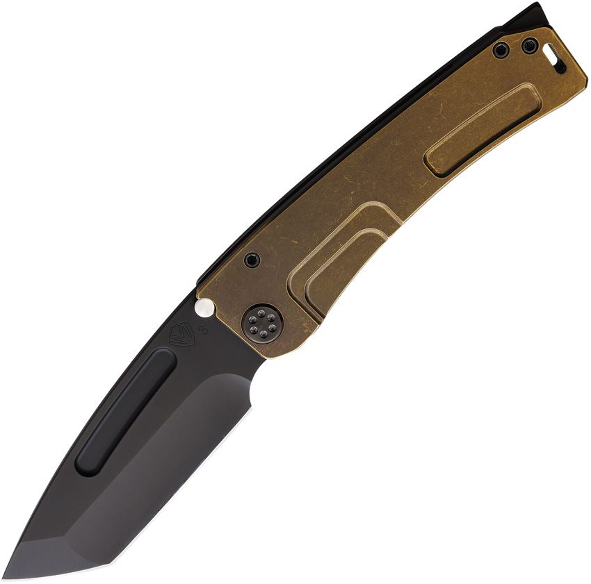 Medford Marauder H - 3V Black PVD Tanto Blade - Bronze Anodized Titanium Handle - MD0453PT36A1