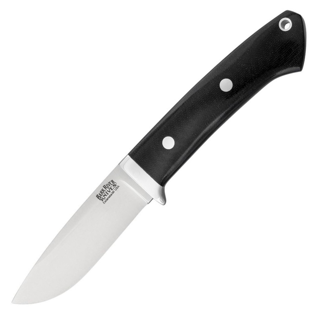 Bark River Classic Drop Point Hunter - Magnacut - Black Canvas Micarta
