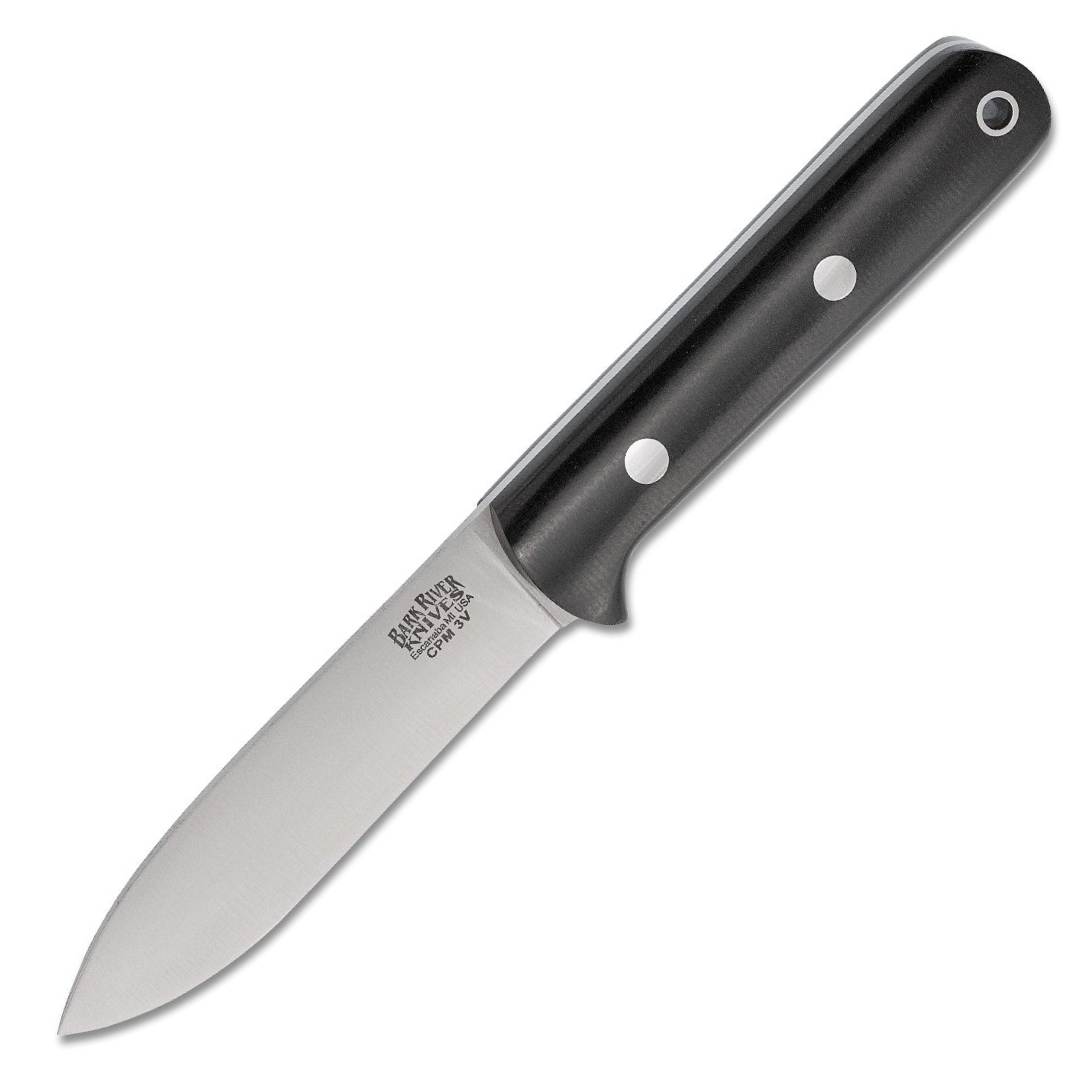 Bark River Mini Kephart - CPM 3V - Black Canvas Micarta