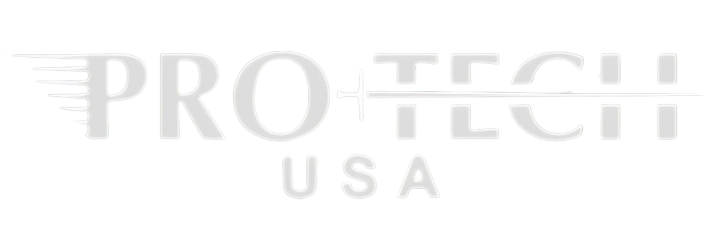 protech knives logo white