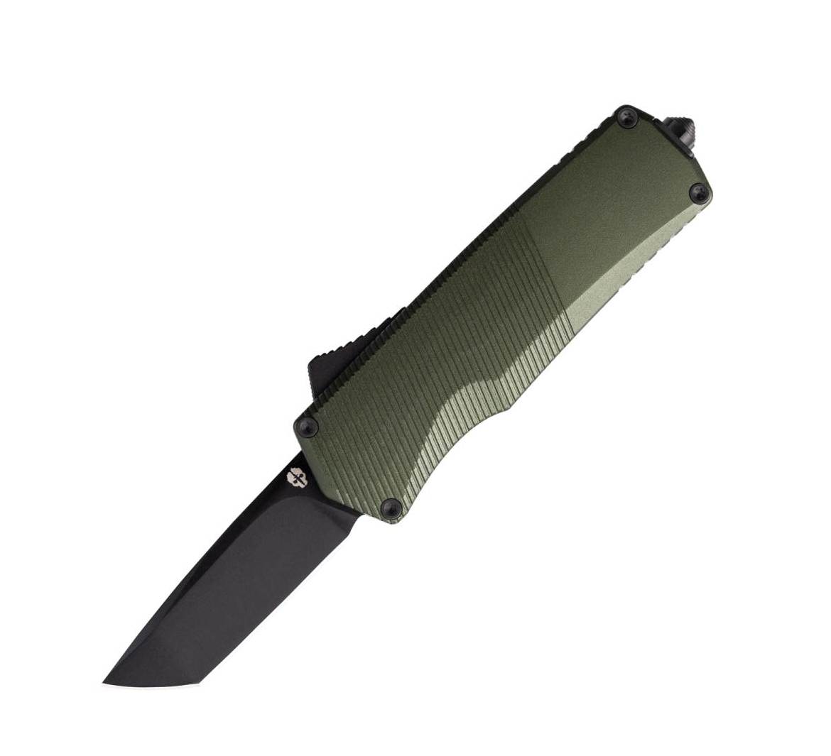 Tekto A5 Spry Mini OTF - S35VN Tanto Blade - OD Green Handle -