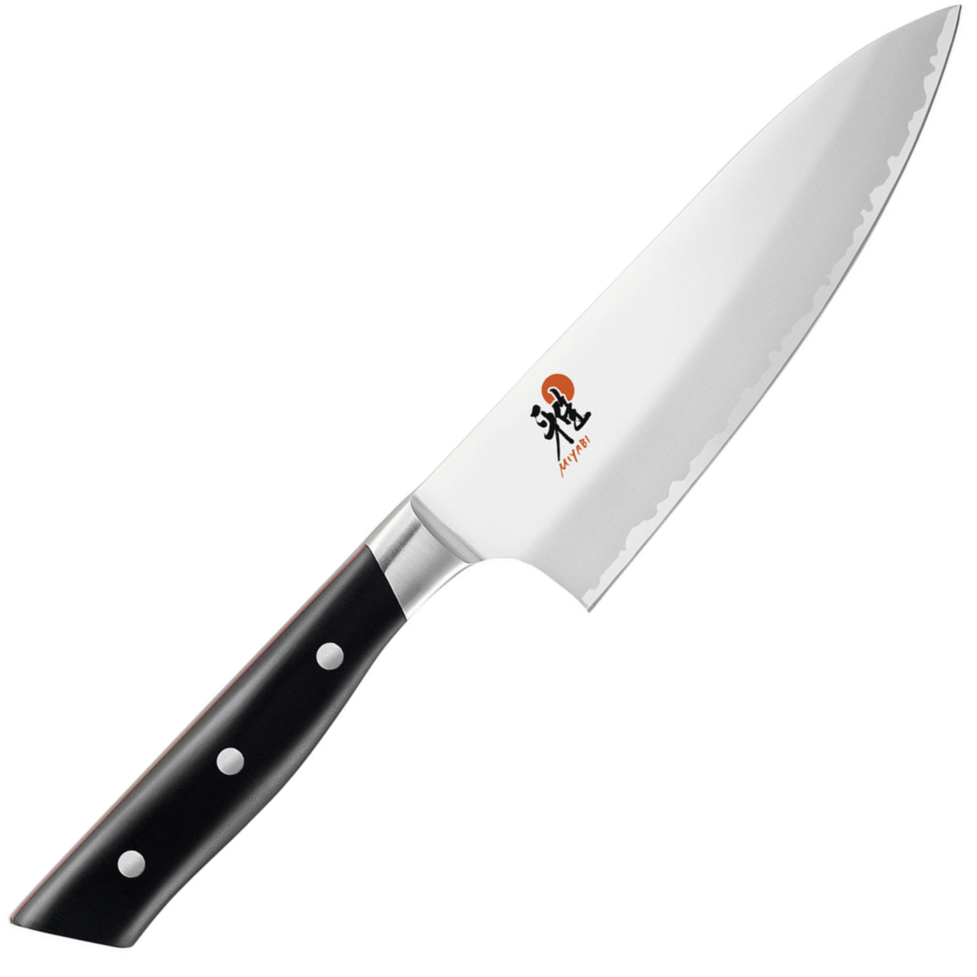 Miyabi Evolution 400FC 6" Chef - FC61 - Black POM With Red Spacers