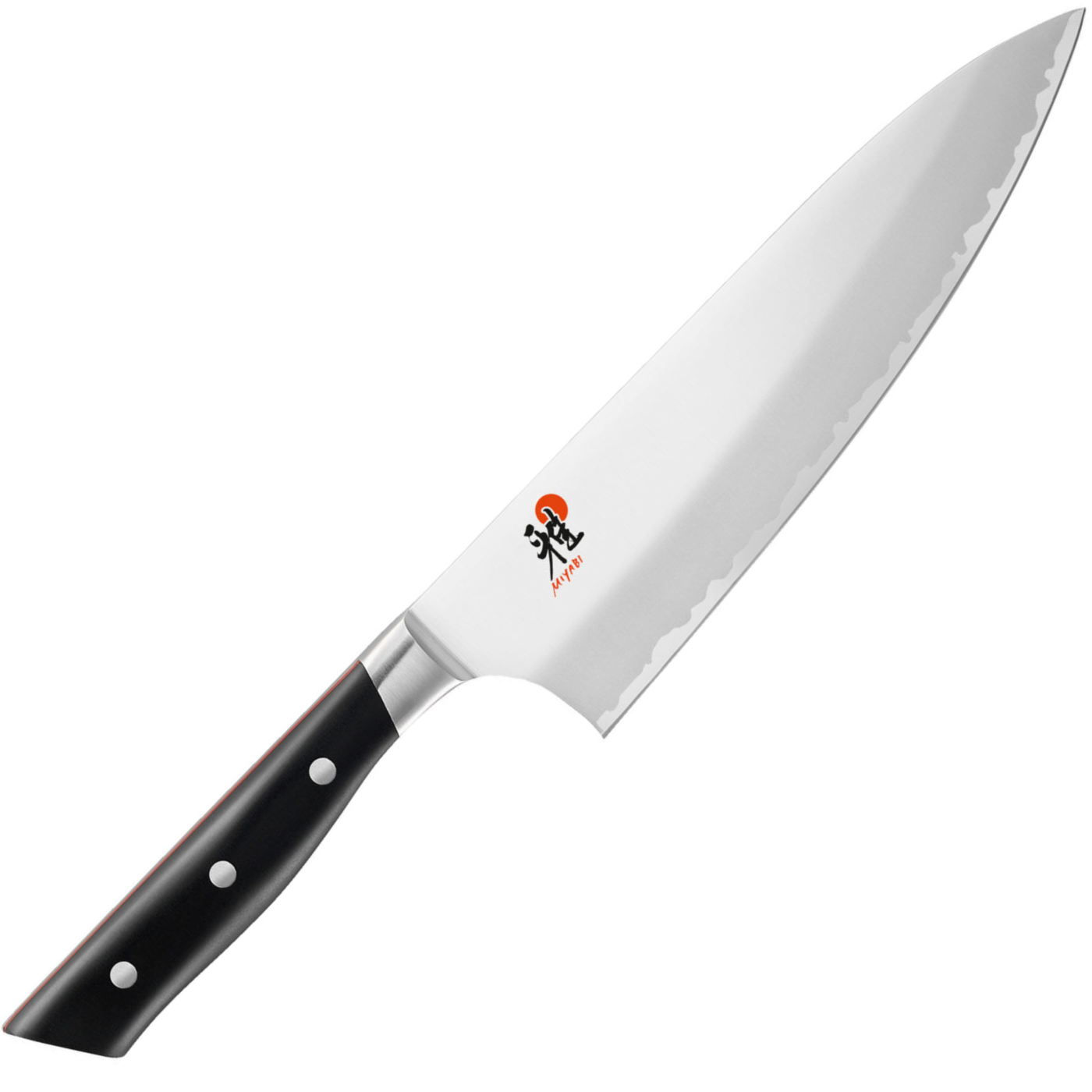 Miyabi Evolution 400FC 8" Chef - FC61 - Black POM With Red Spacers