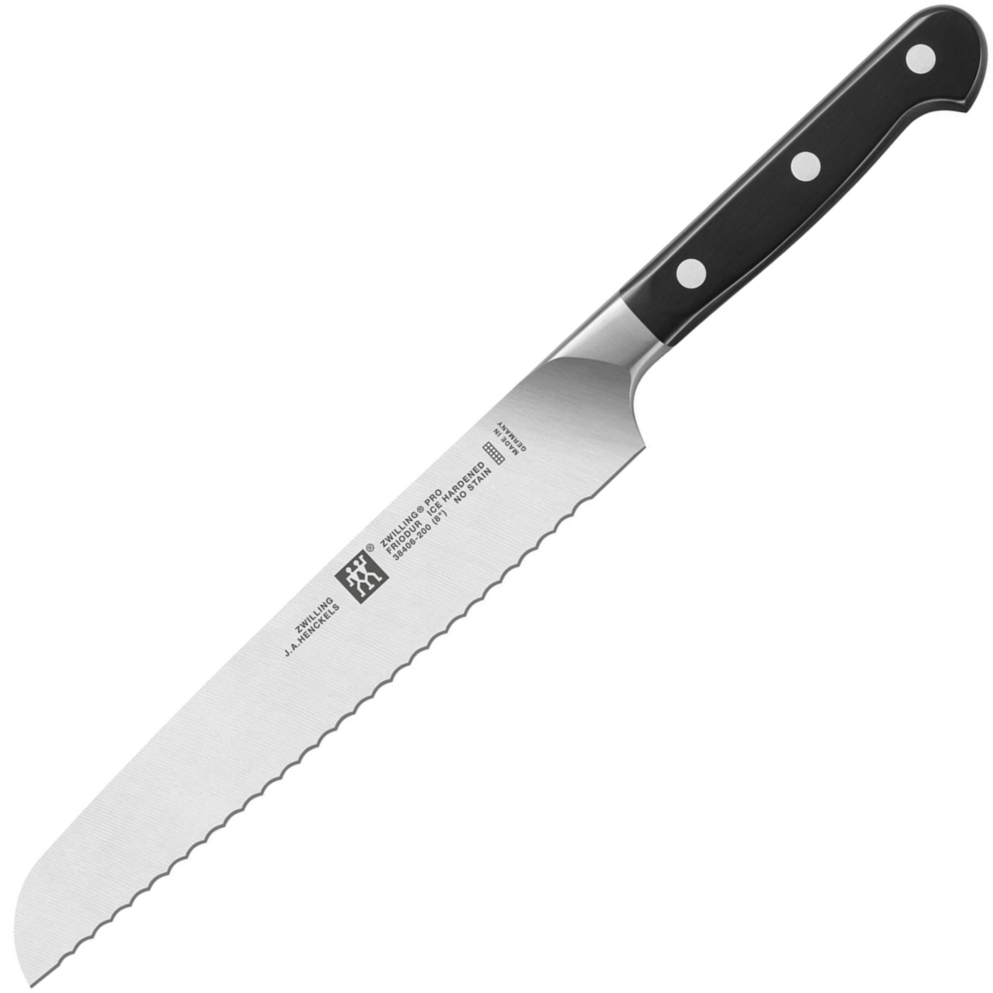 Zwilling Pro 5" Serrated Utility - German High-Carbon Stainless - Black Polymer