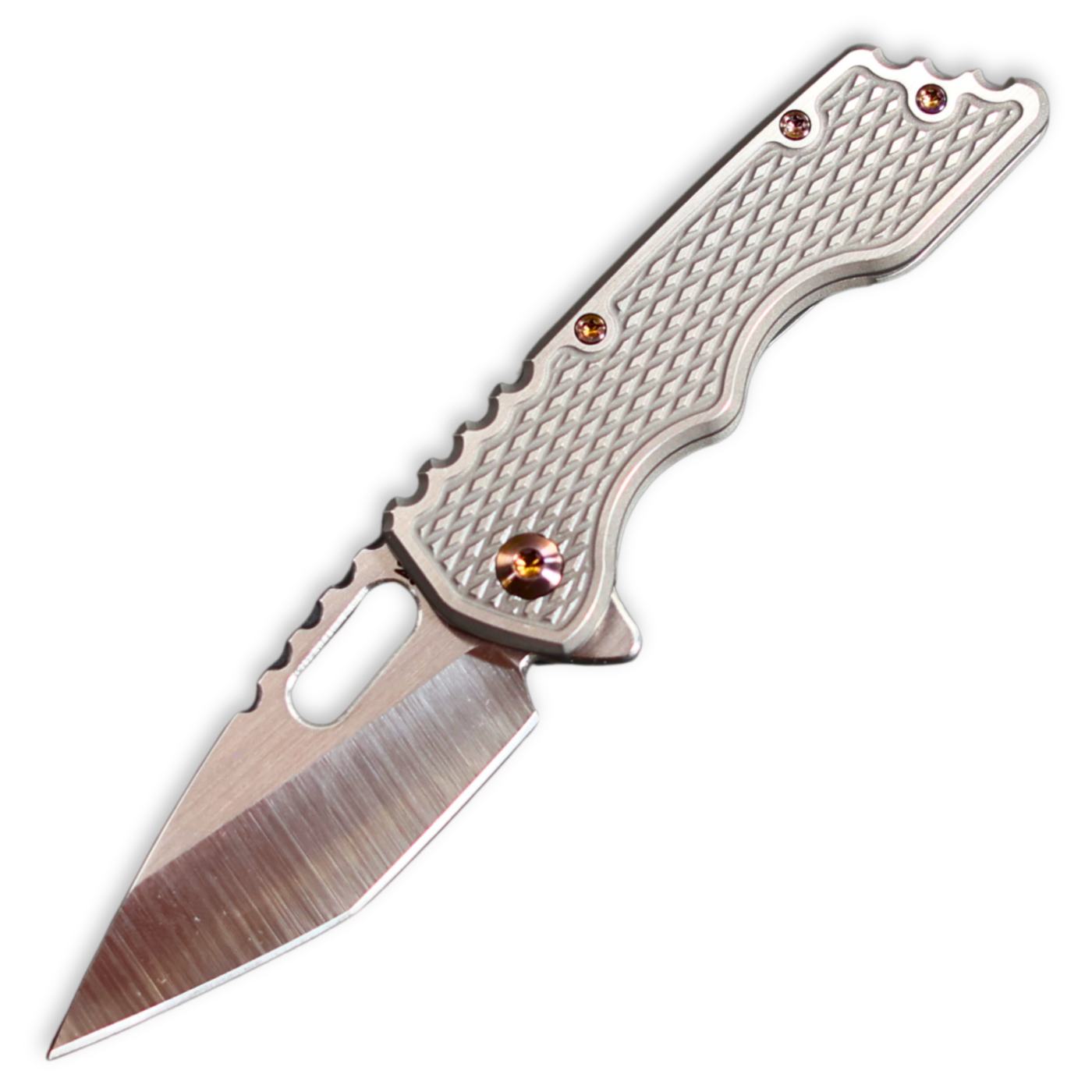 Attention2Detail MK 2 Small- Magnacut Hisatsu - "M16 Grip Pattern" Titanium