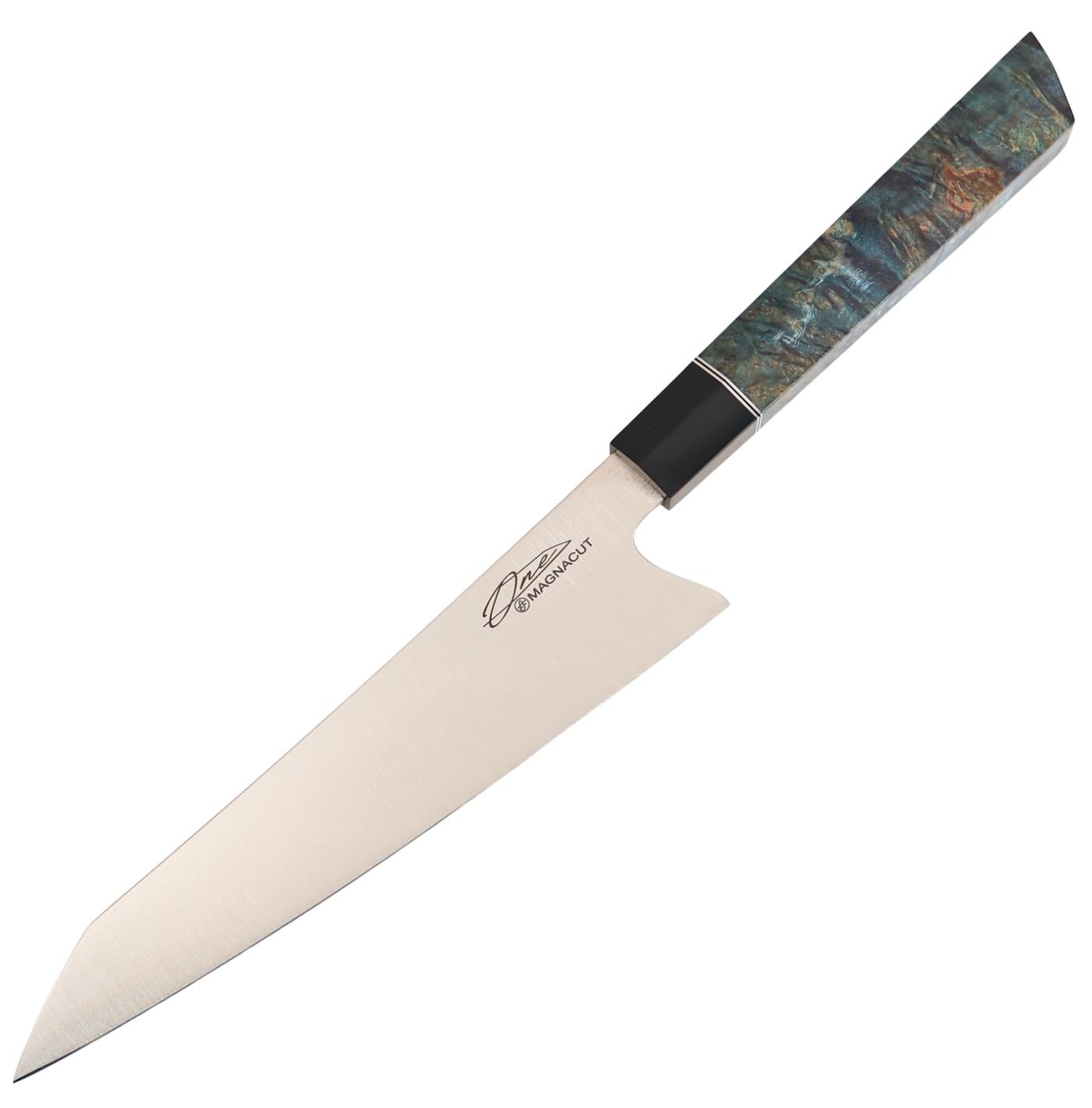 Alfredo Faccipieri One - 7.5" Magnacut Gyuto Knife - Blue Burl Handle