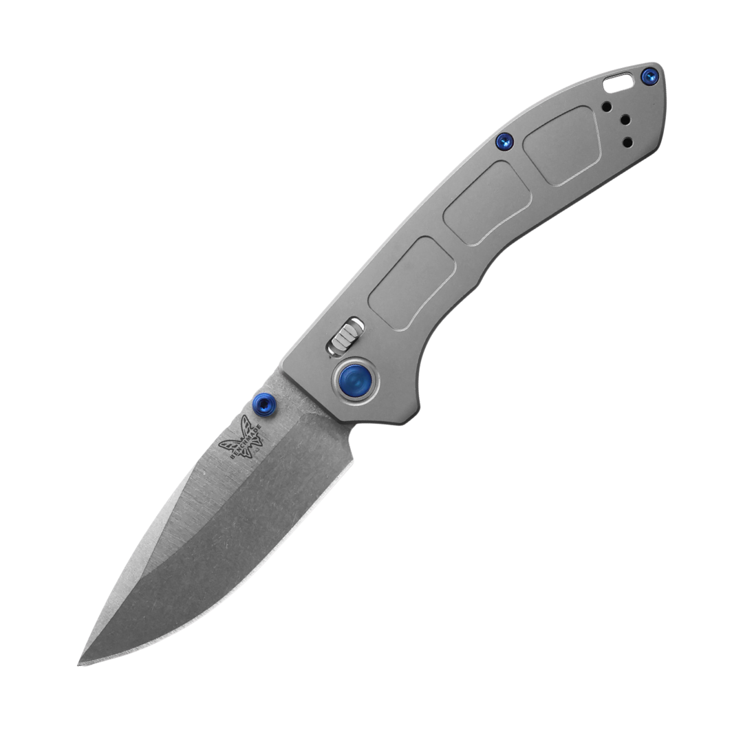 Benchmade Mini Narrows - 20CV Drop Point - Gray Titanium - 743