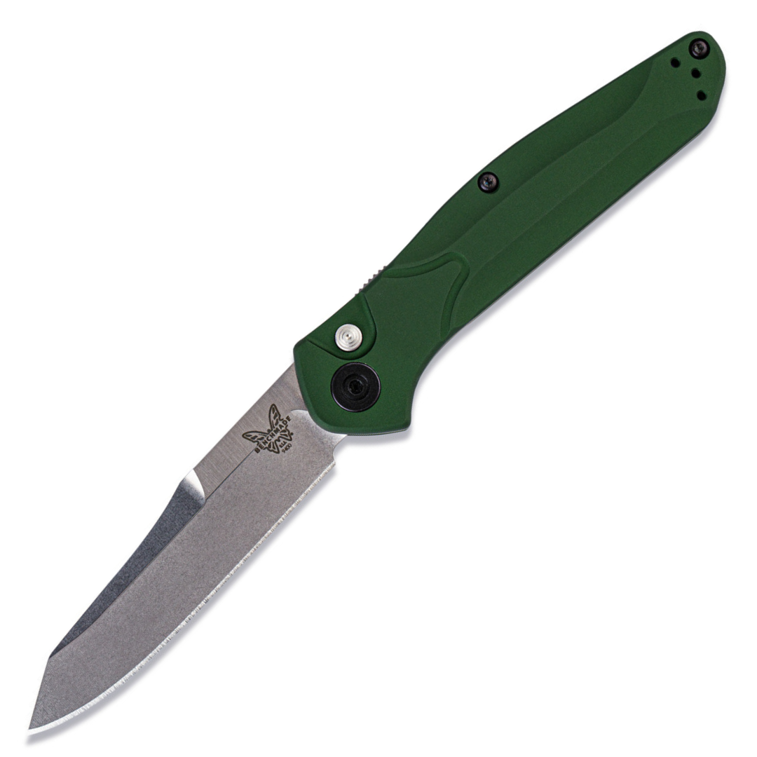 Benchmade Osborne Auto - S30V Reverse Tanto - Green Aluminum - 9400