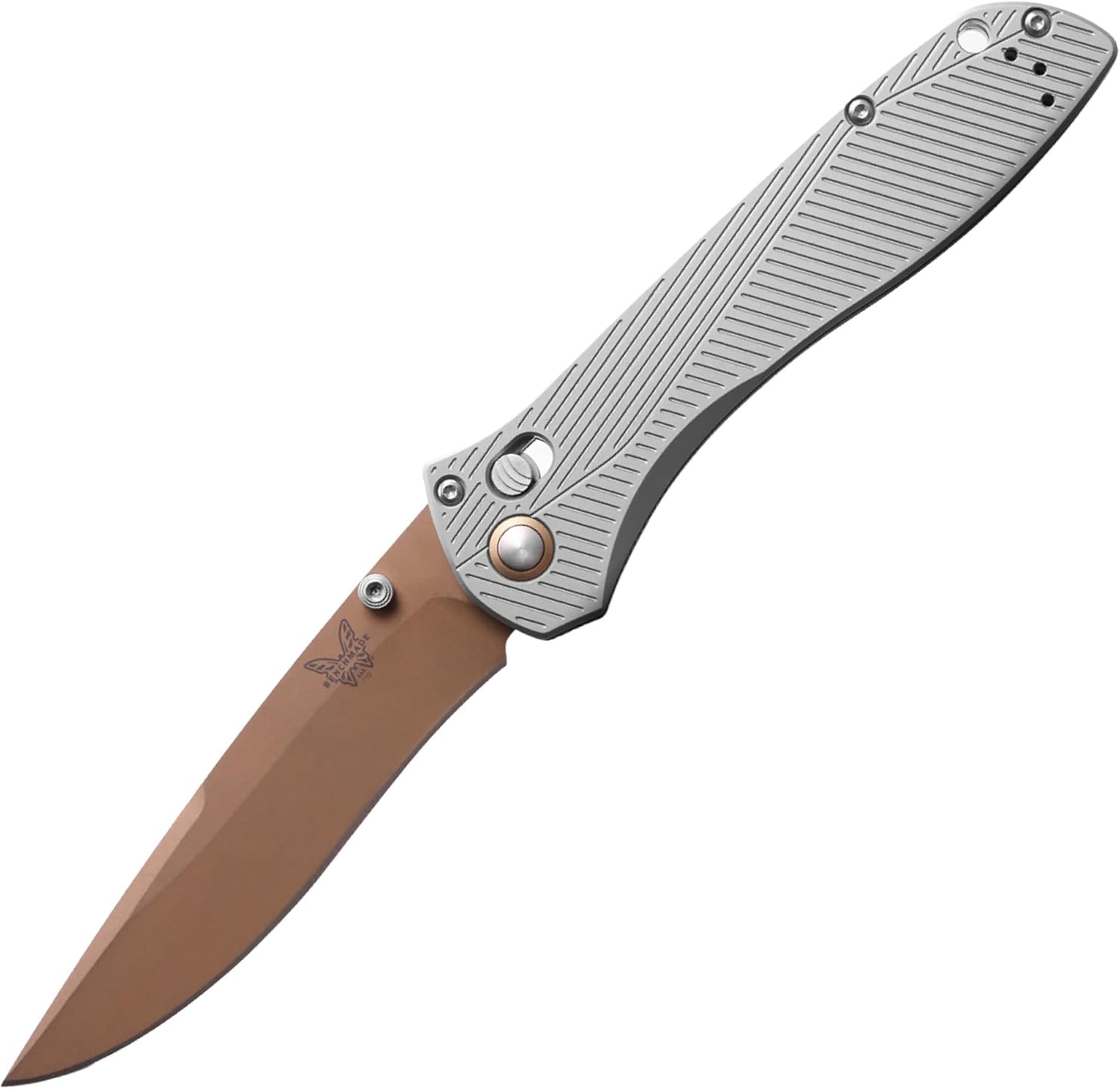 Benchmade - CPM-S90V Flat Earth Recurve Blade - Gray Aluminum - 710FE-24