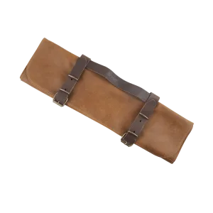 Messermeister Vintage Leather 7 Pocket Knife Roll - Amber