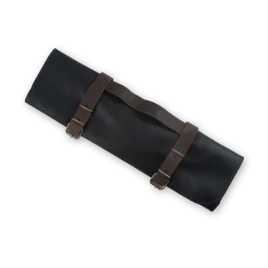 Messermeister Vintage Leather 7 Pocket Knife Roll - Black