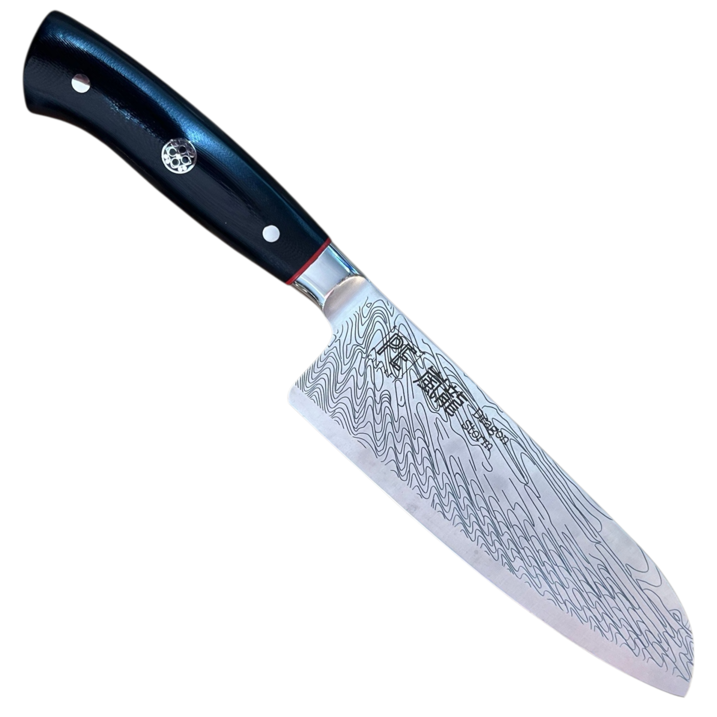 Perfect Edge Cutlery Dragon Storm Santoku 7"