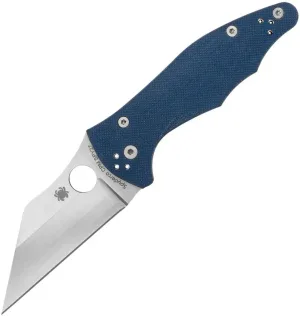 Spyderco Yojimbo 2 - CPM SPY27 Wharncliffe Blade - Cobalt Blue Textured G10 Handle - C85GPCBL2