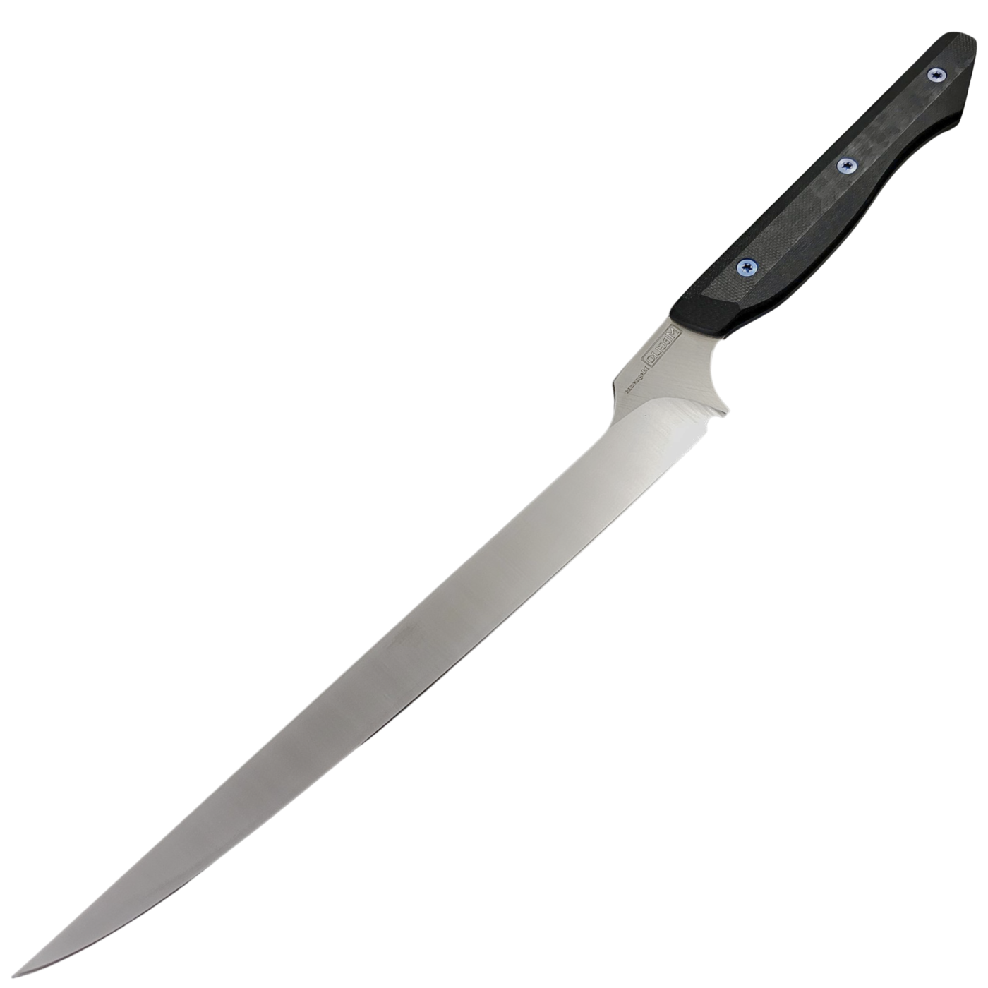 Meglio Knives 8" Offset Fillet - Magnacut - Black G10