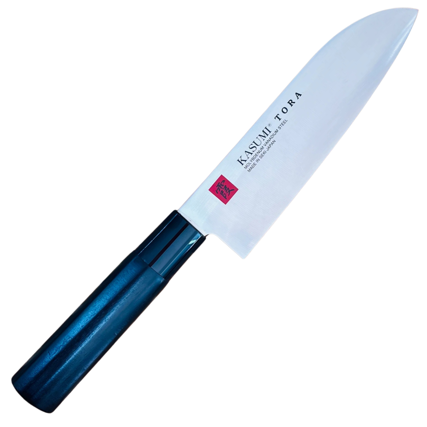Kasumi Tora 165mm (6.5") Santoku - Daido 1K6 - Stabilized Black Magnolia