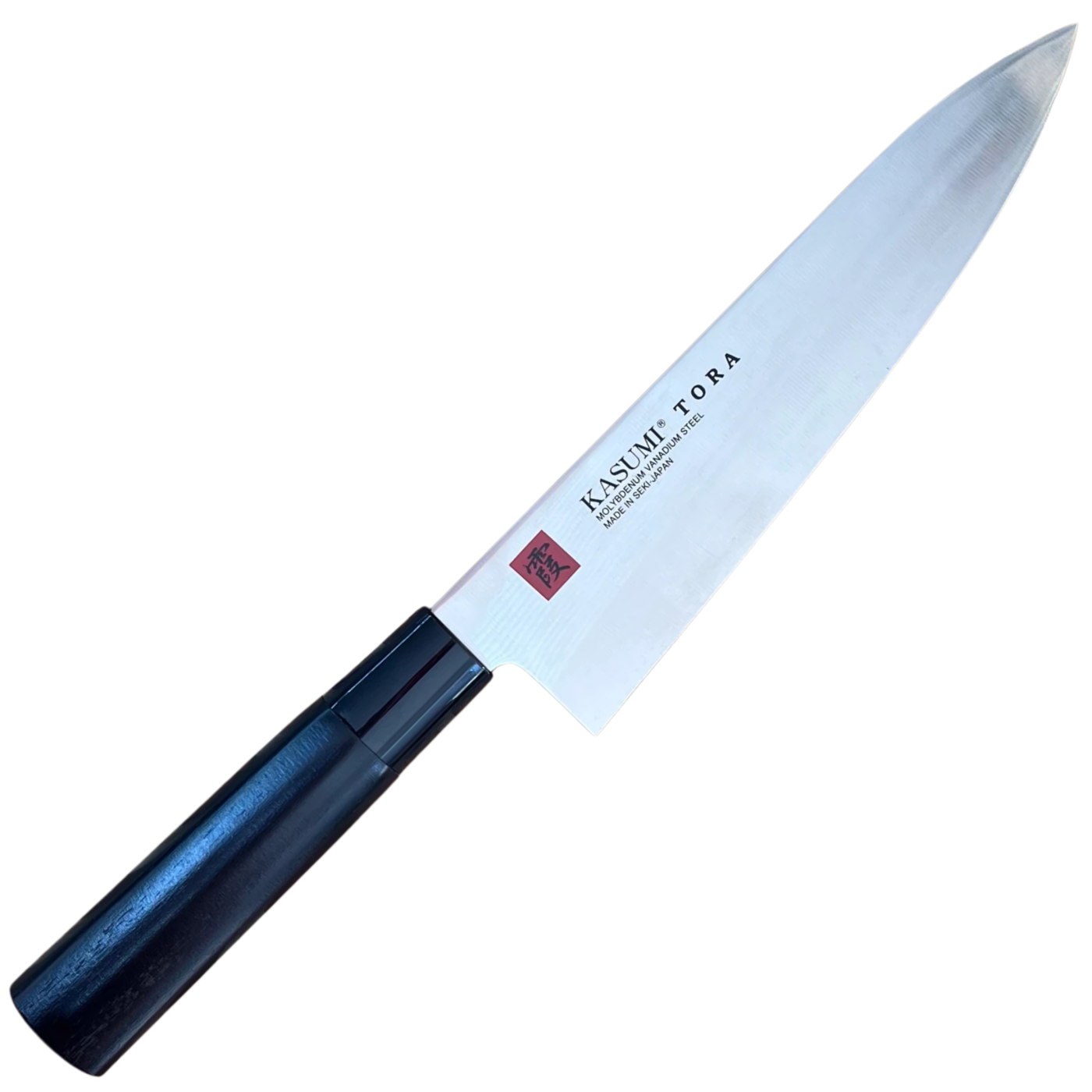 Kasumi Tora 200mm (8") Gyuto - Daido 1K6 - Stabilized Black Magnolia