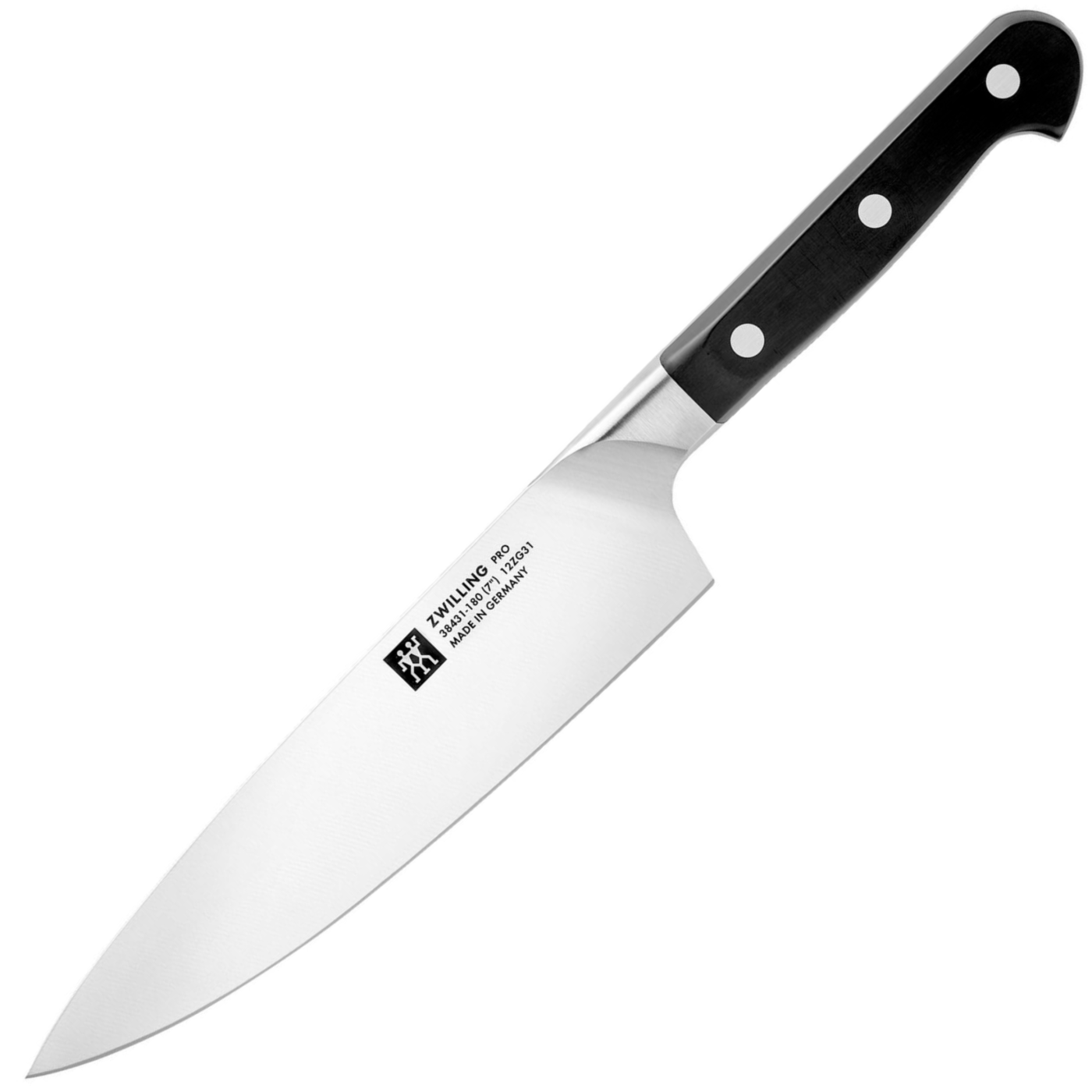 Zwilling Pro 7" Slim Chef - German High-Carbon Stainless - Black Polymer