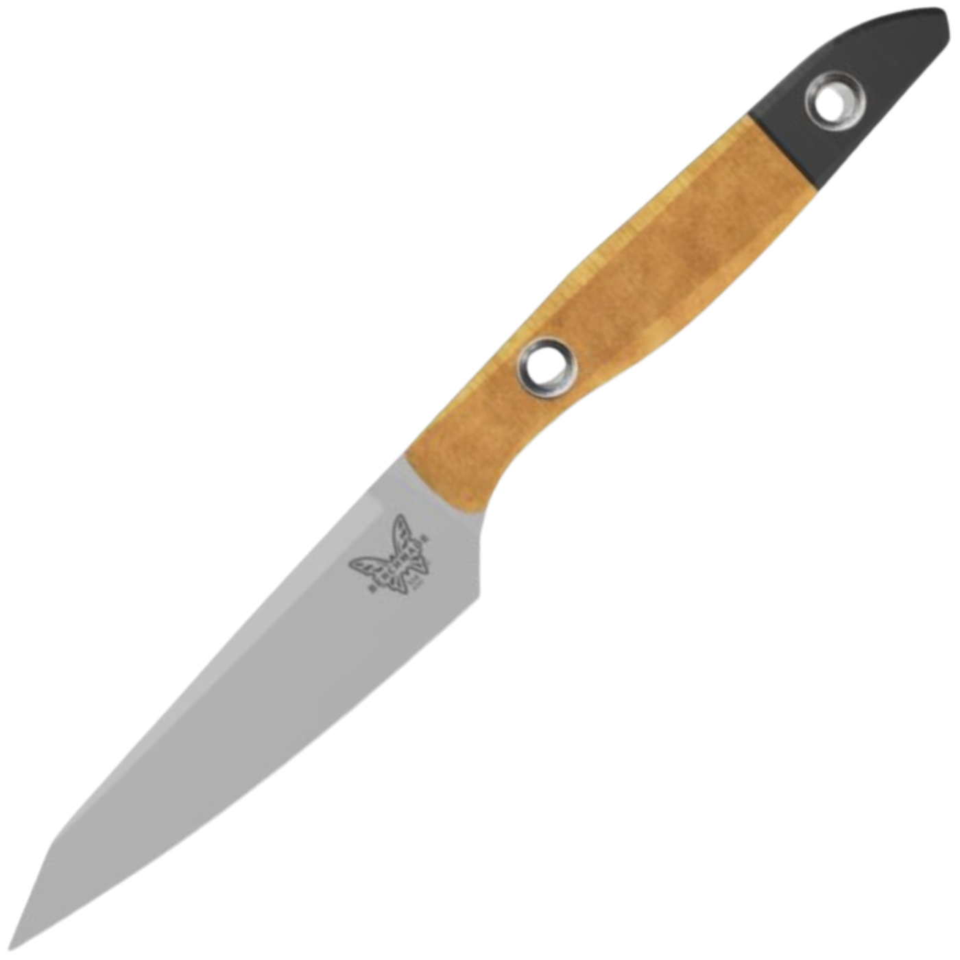 Benchmade Paring Knife 3.75" - Satin CPM-154 Satin Clip Point - Maple Valley Richlite Handle With Boltaron Blade Guard - 4045-02