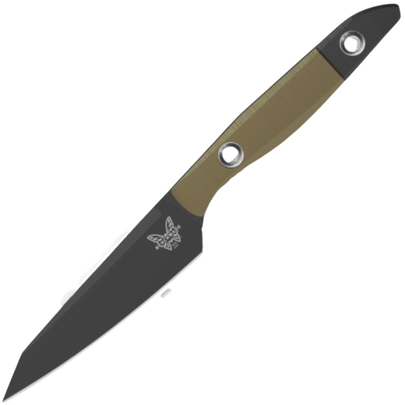 Benchmade Paring Knife 3.75" - Satin CPM-154 Satin Clip Point - OD Green G10 Handle With Boltaron Blade Guard - 4045BK-01