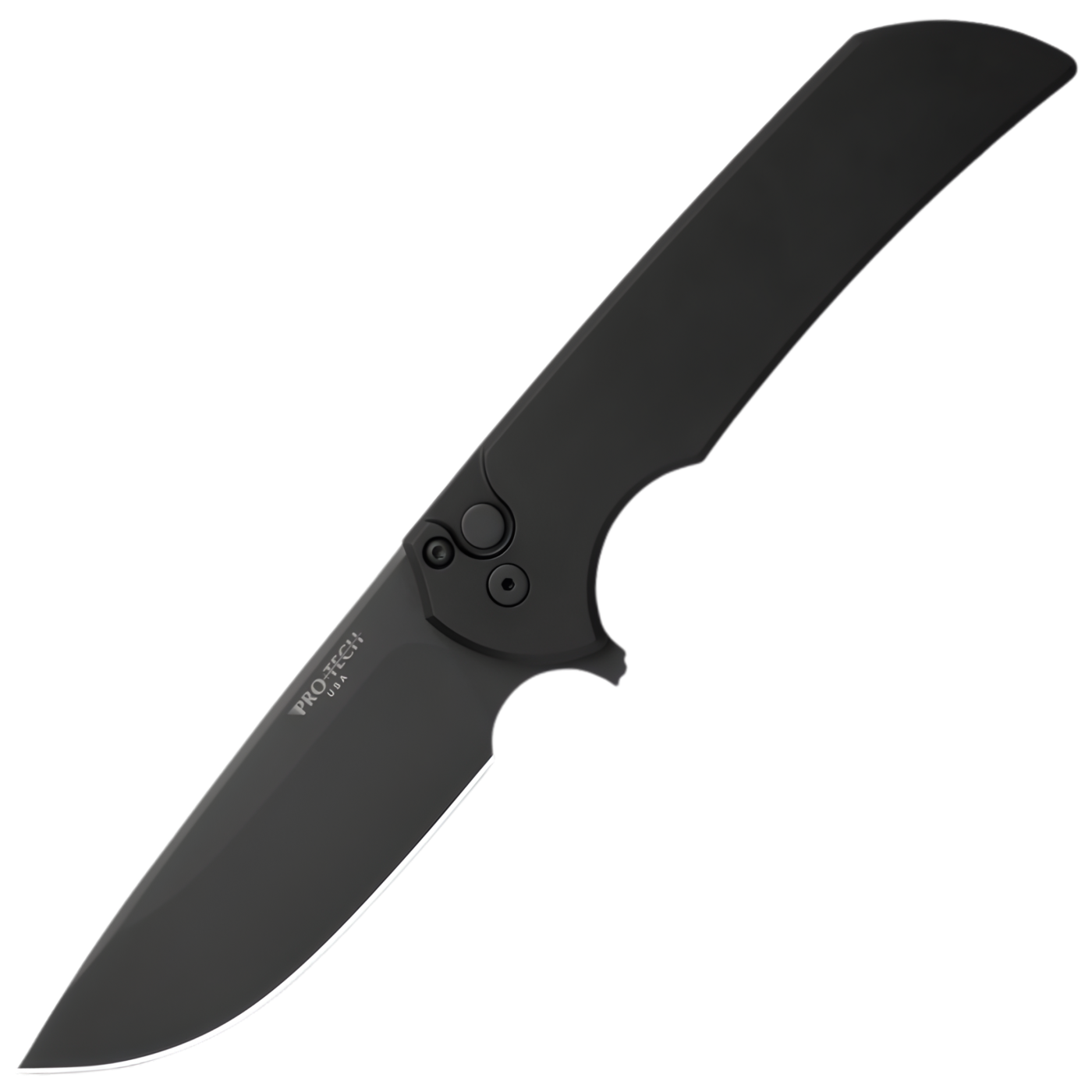 Protech Mordax -Magnacut DLC BLack Blade - Solid Black Handle - MX103