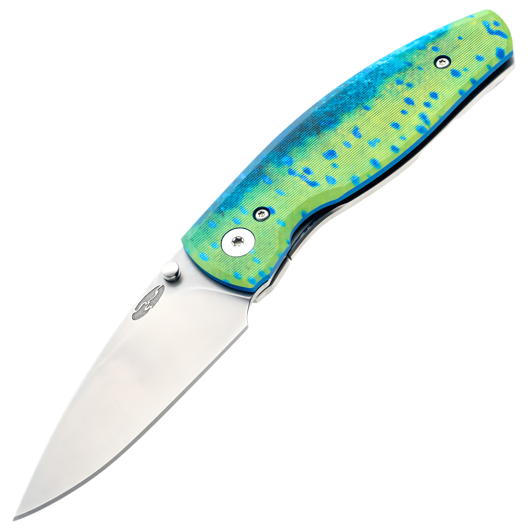 TRM Knives Neutron 2 - Magnacut Blade - 3D Mahi Mahi G10