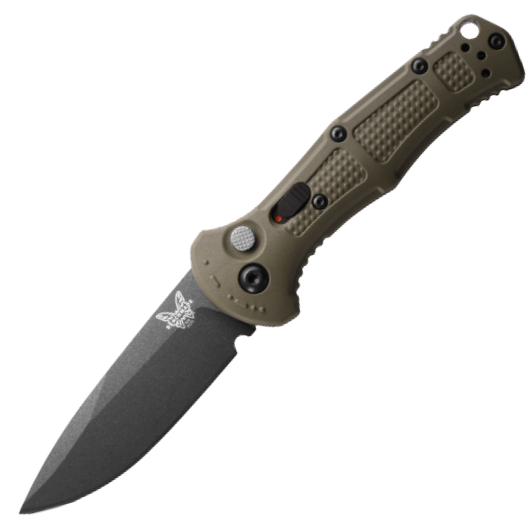 Benchmade Mini-Claymore - D2 Drop Point - Ranger Green Grivory - 9570BK-1