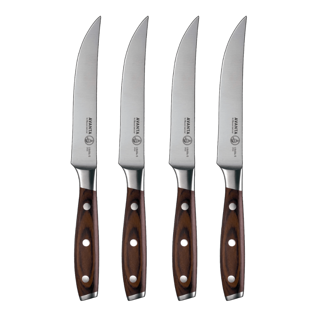 Messermeister Avanta Pakkawood Steak Knife Set- 4 Piece