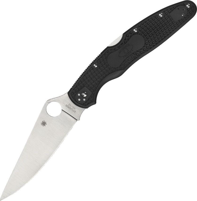 Spyderco Police 4 Lightweight - VG10 Satin Blade - Black FRN Handle - C07PBK4