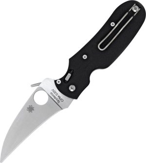 Spyderco P'Kal - S30V Recurved Blade - Black G10 - C103GP