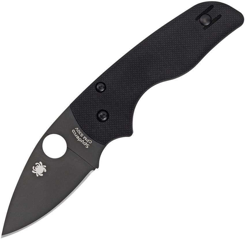 Spyderco Lil Native Compression Lock - S30V Black DLC Blade - Black G10 Handle C230GPBBK