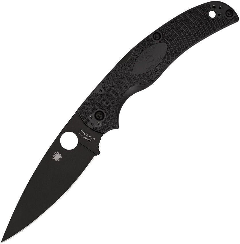 Spyderco Native Chief Lightweight - CTS-BD1N Black Blade - Black FRN Handle - C244PBBK