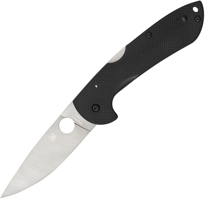 Spyderco Siren - LC200N Satin Blade - Black G10 Handle with Blue Liners - C247GP