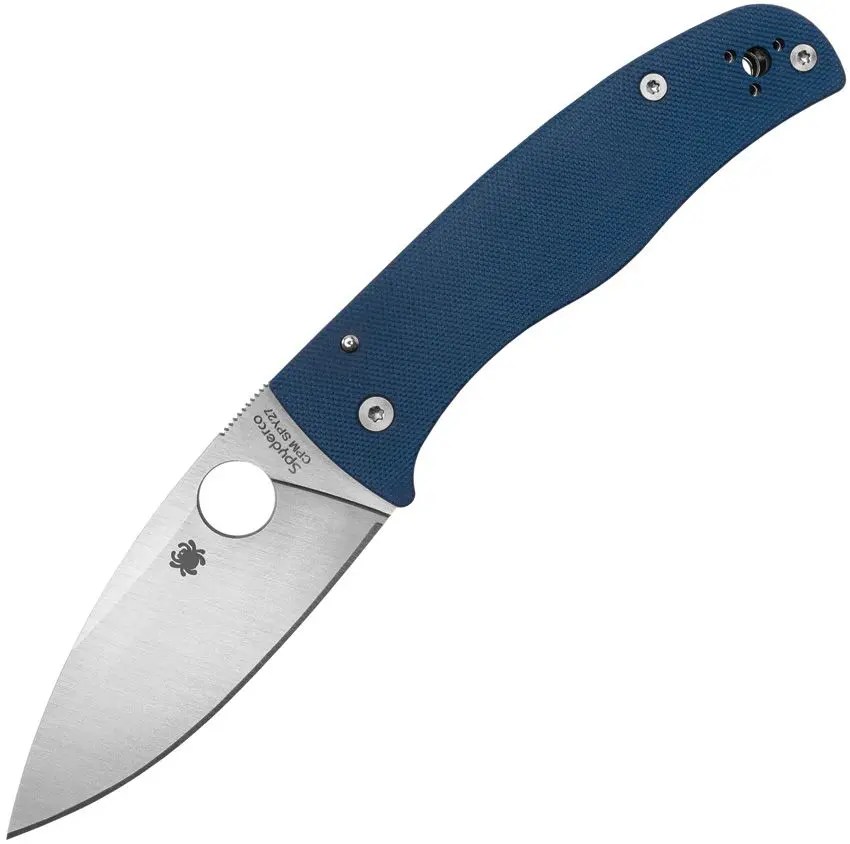 Spyderco Bodacious - SPY27 Satin Blade - Cobalt Blue G10 Handle - Compression Lock - C263GPCBL