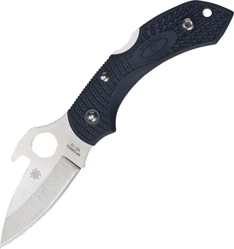 Spyderco Dragonfly 2 - VG10 Blade with Emerson Wave - Gray FRN Handle - C28PGYW2