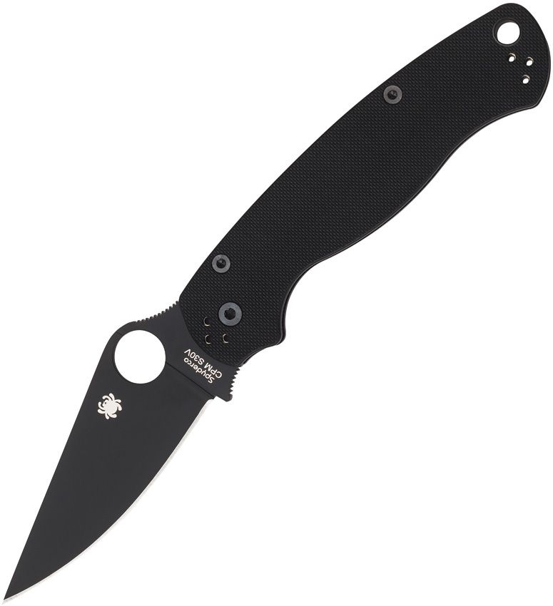 Spyderco Para Military 2 - S45VN Black Blade - Black G10 Handle - C81GPBK2