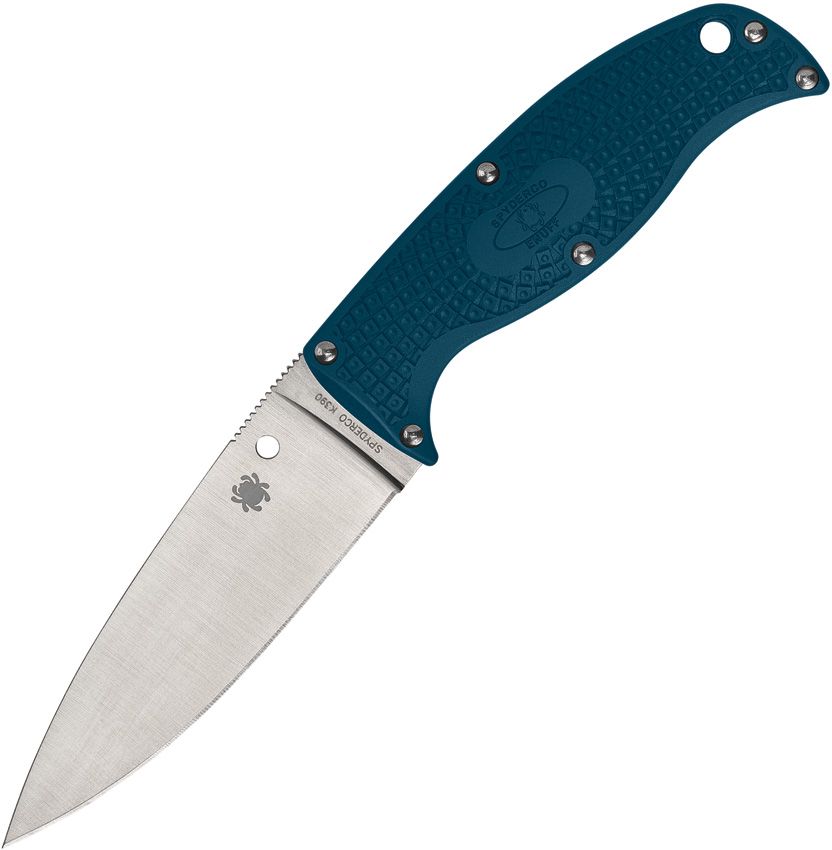 Spyderco Enuff 2 K390 - Bohler-Uddeholm K390 MICROCLEAN Blade - Blue FRN Handle - FB31PBL2K390