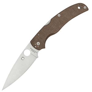 Spyderco Native Chief - CPM CruWear Blade - Brown Canvas Micarta Handle - C244MPCW