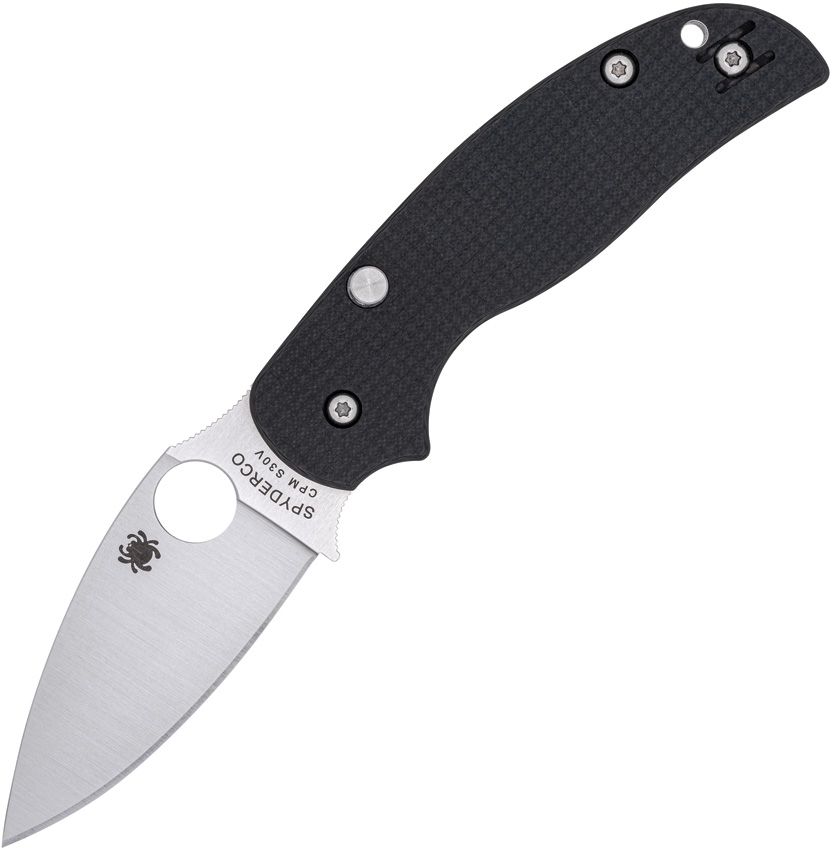 Spyderco Sage 6 Button Lock - S30V Blade - Carbon Fiber/G10 Handle - C123CFBCLP