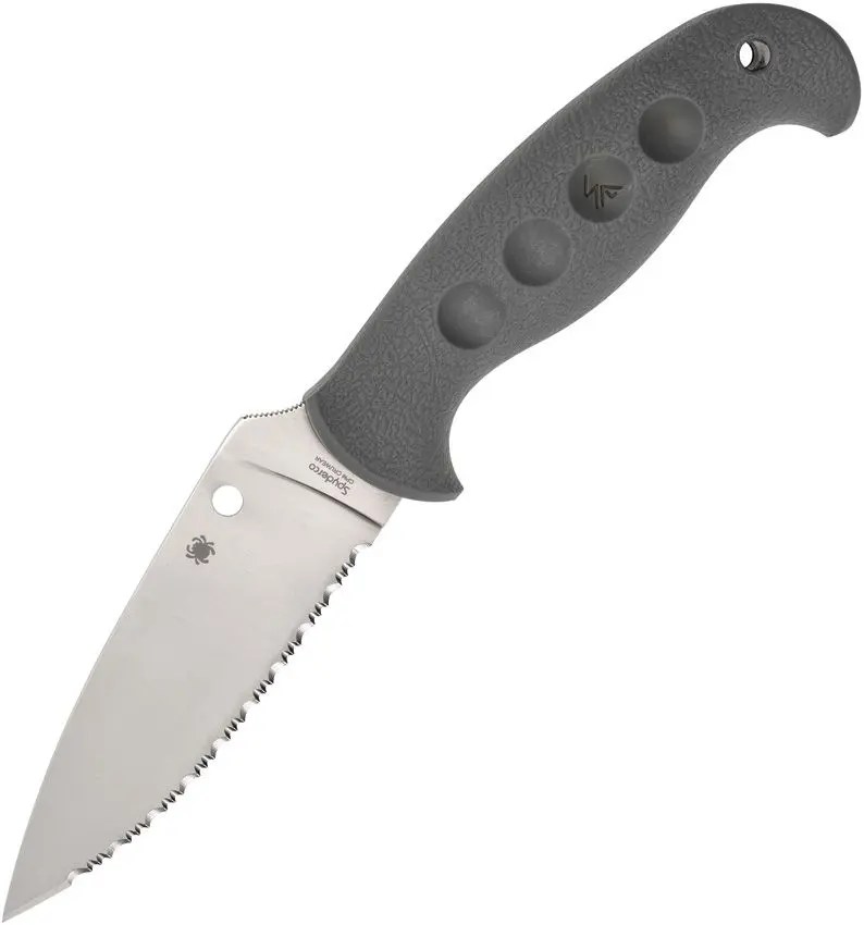Spyderco Temperance - CPM Cruwear Spyderedge Blade - Gray FRN Sprint Run - FB05SGY