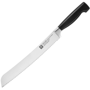Zwilling Four Star 9" Country Bread - German High-Carbon Stainless - Black Polypropylene